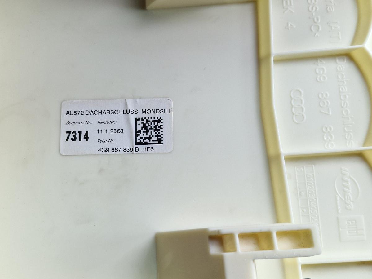 Ornament plafon spate AUDI A6 IV Avant 4G5, C7, 4GD 2011 - 2018 2.0 TDI CSUD, DDCB 4G9867839B