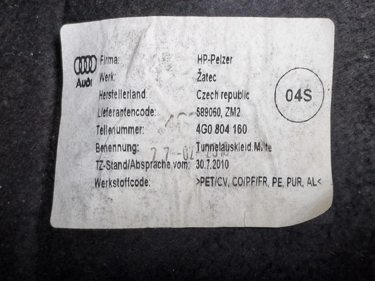Antifonare tunel fata AUDI A6 IV Avant 4G5, C7, 4GD 2011 - 2018 2.0 TDI CSUD, DDCB 4G0864843C