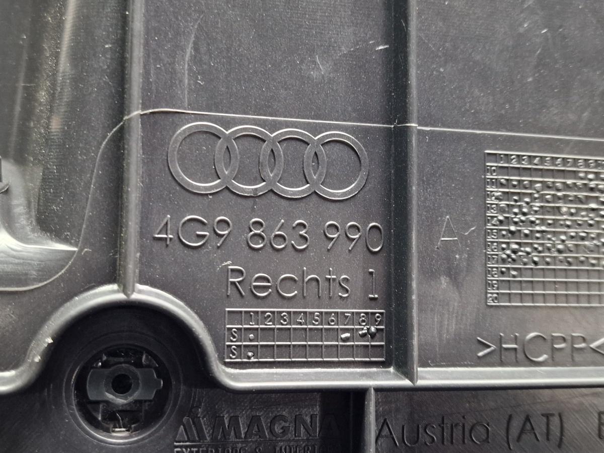 Compartiment depozitare lateral portbagaj dreapta AUDI A6 IV Avant 4G5, C7, 4GD 2011 - 2018 2.0 TDI CSUD, DDCB 4G9863990A