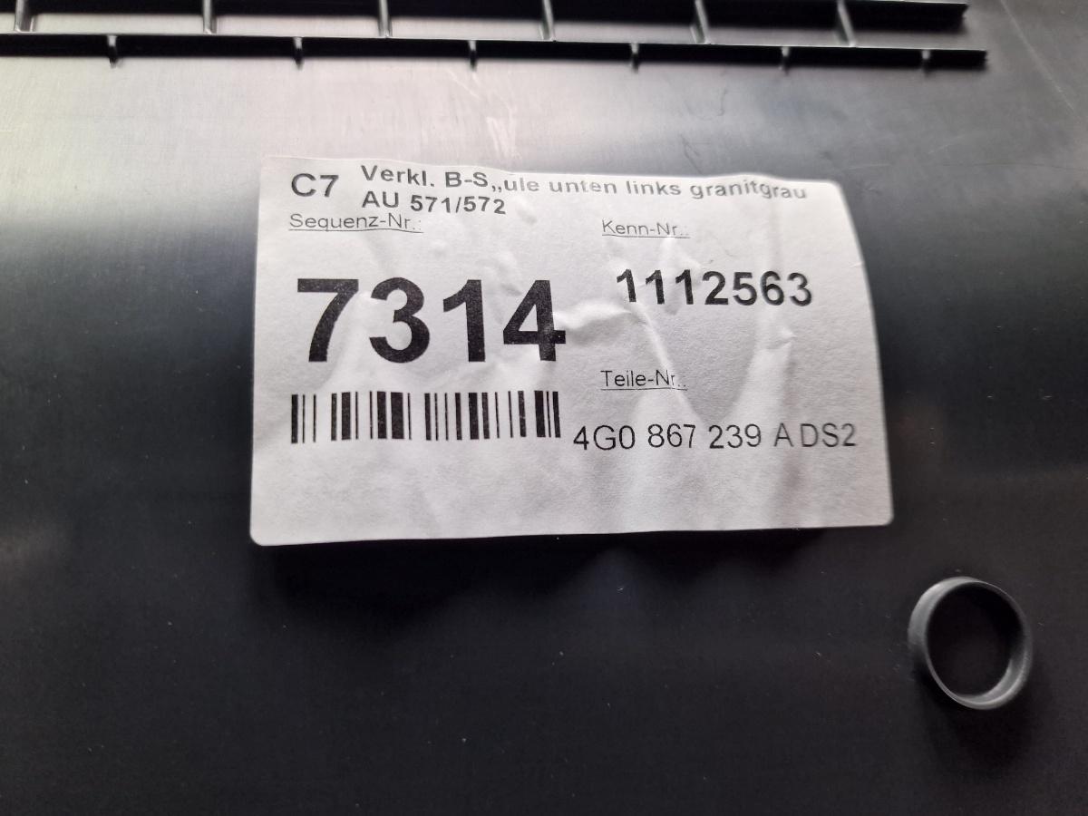 Ornament inferior stalp B stanga AUDI A6 IV Avant 4G5, C7, 4GD 2011 - 2018 2.0 TDI CSUD, DDCB 4G0867239A