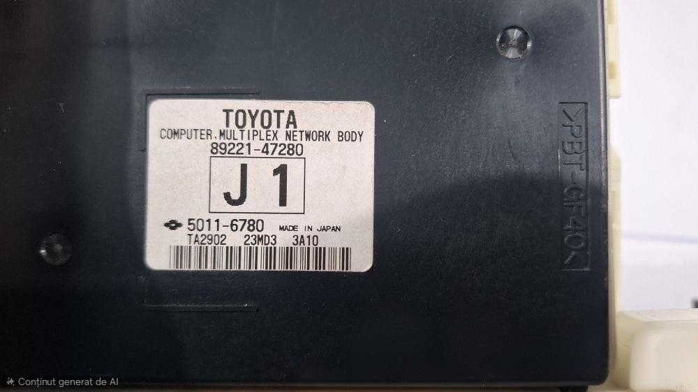 Unitate/modul de comanda inchidere centralizata TOYOTA PRIUS _W3_ 2008 -> 1.8 Hybrid 2ZR-FXE 8922147280
