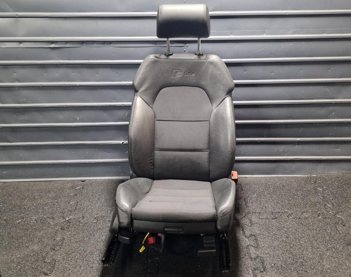 Scaun piele cu alcantara S line dreapta fata AUDI A6 III Avant 4F5, C6 2005 - 2011 4F081106A