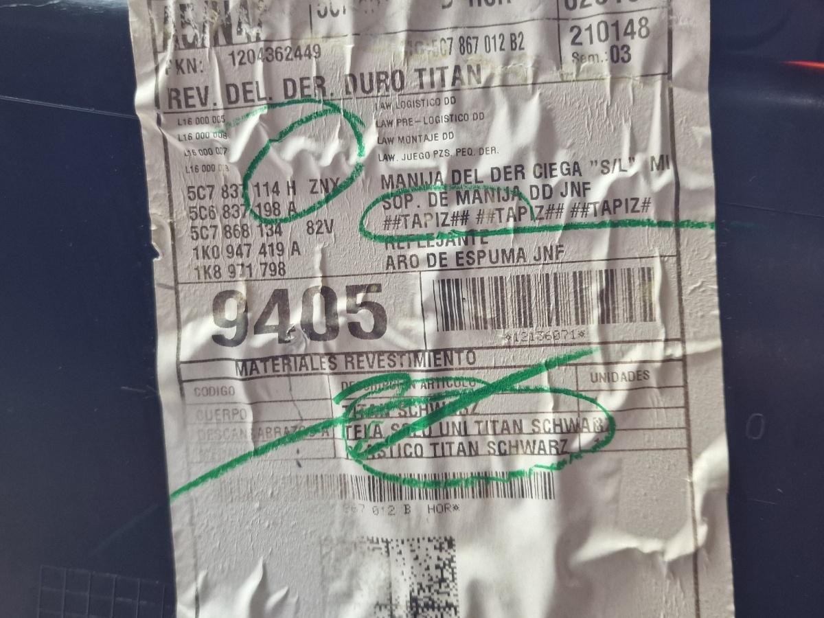 Panou usa stanga fata VOLKSWAGEN JETTA IV 162, 163, AV3, AV2 2009 -> 1.2 TSI CBZB 5C7837114H