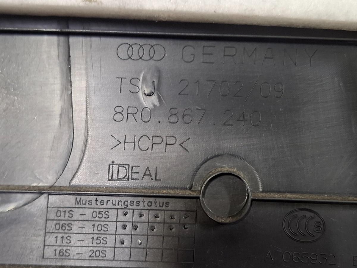 Ornament stalp (B) (inferior) dreapta AUDI Q5 8RB 2008 -> 2.0 TDI quattro CAHA, CGLB, CMGA 8R0867240