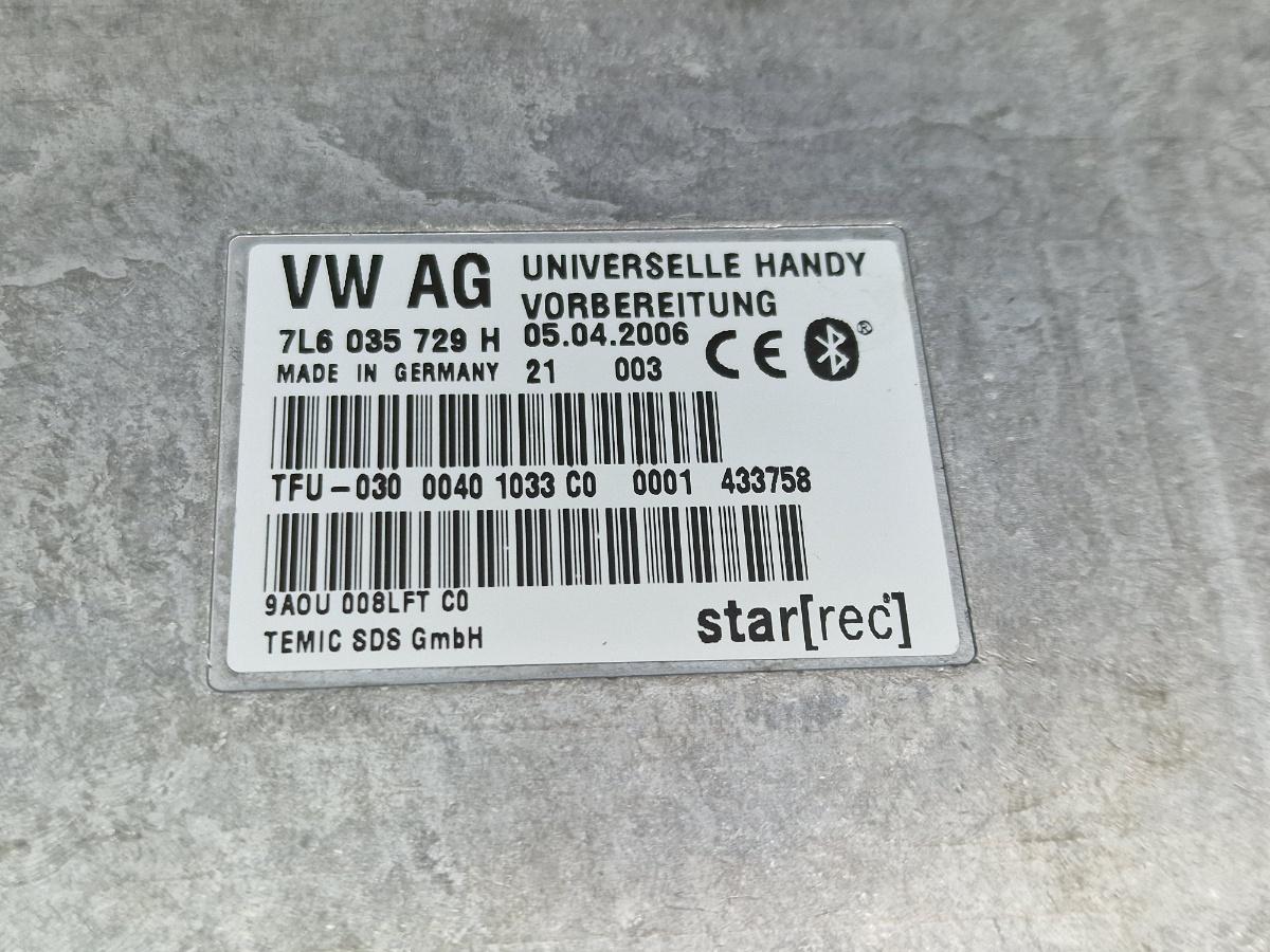 Modul bluetooth VOLKSWAGEN TOUAREG 7LA, 7L6, 7L7 2002 - 2013 2.5 R5 TDI BAC, BPE 7L6035729H
