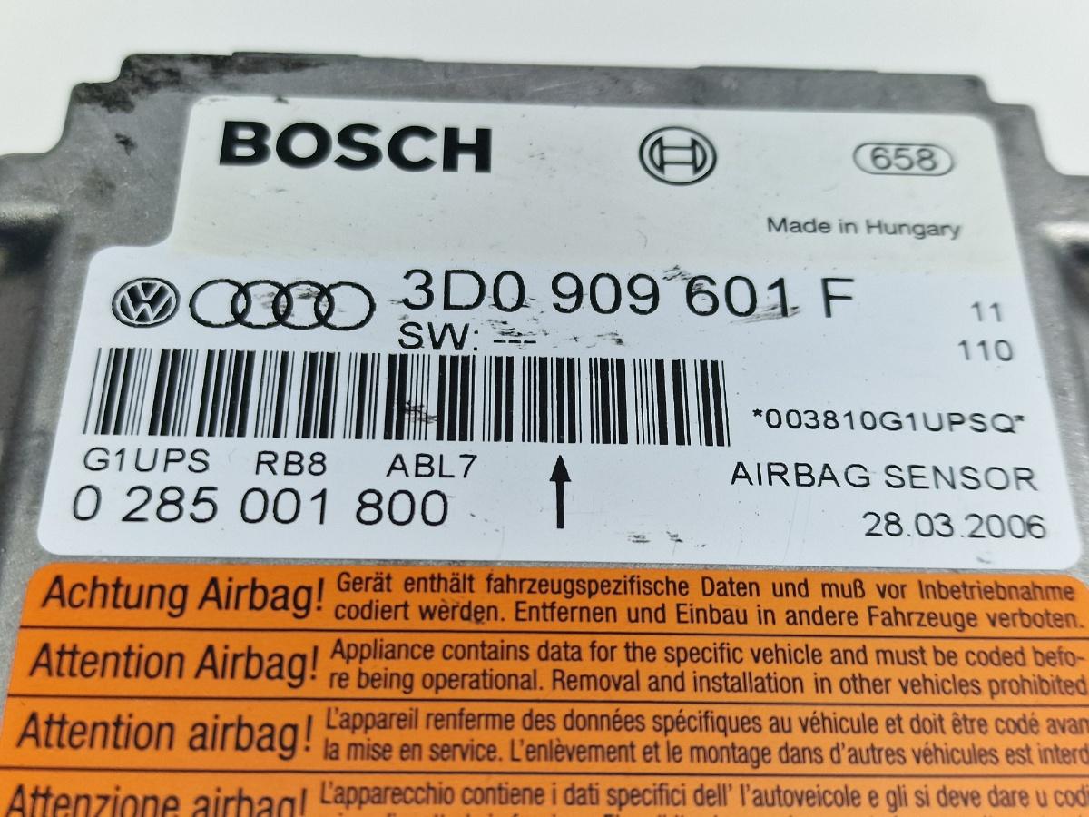 Modul airbaguri VOLKSWAGEN TOUAREG 7LA, 7L6, 7L7 2002 - 2013 2.5 R5 TDI BAC, BPE BOSCH 0285001800 3D0909601F
