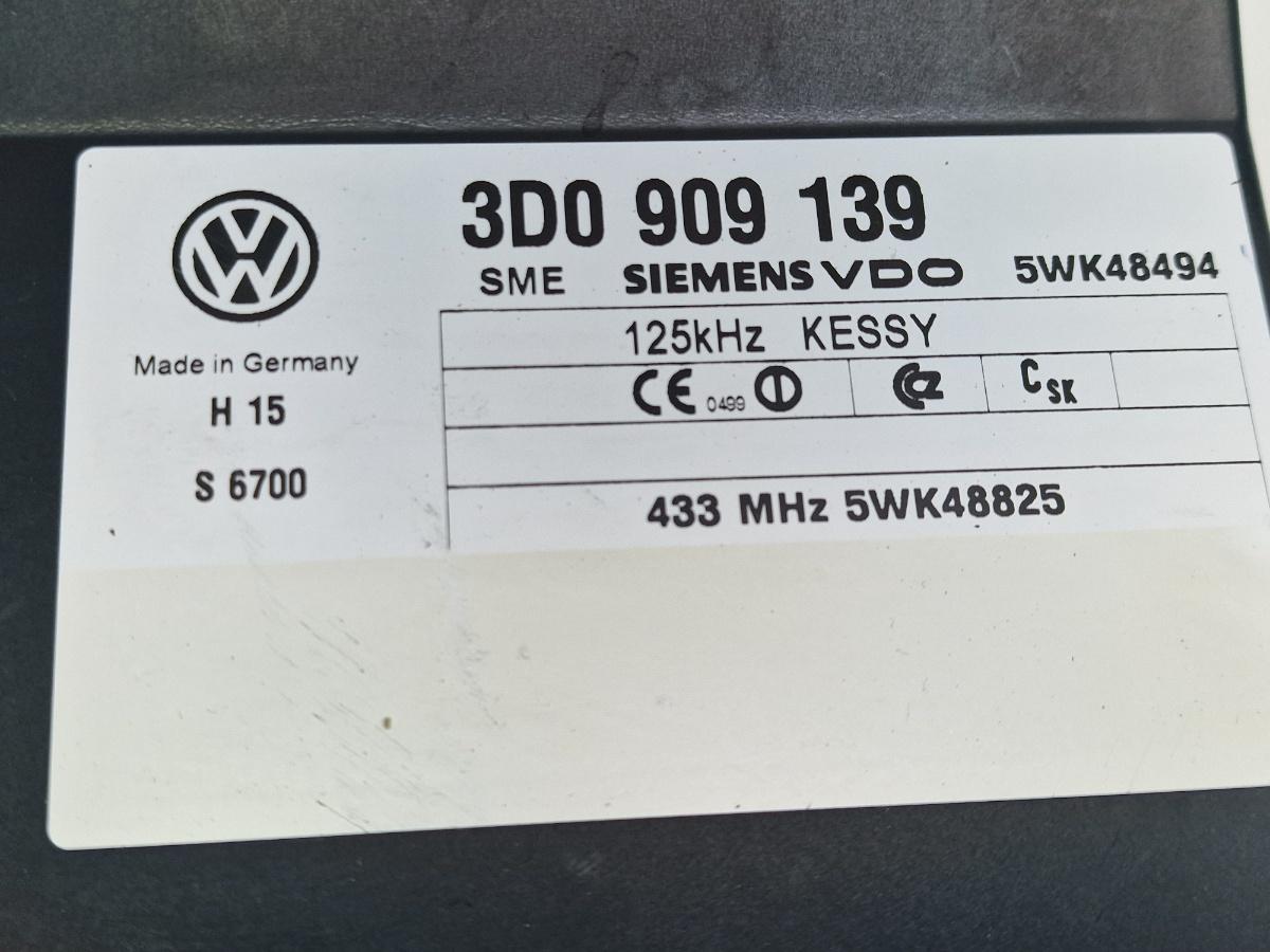 Modul confort KESSY VOLKSWAGEN TOUAREG 7LA, 7L6, 7L7 2002 - 2013 2.5 R5 TDI BAC, BPE SIEMENS VDO 3D0909139
