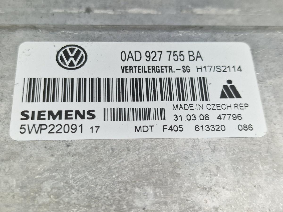 Calculator cutie de transfer VOLKSWAGEN TOUAREG 7LA, 7L6, 7L7 2002 - 2013 2.5 R5 TDI BAC, BPE SIEMENS 5WP22091 0AD927755BA