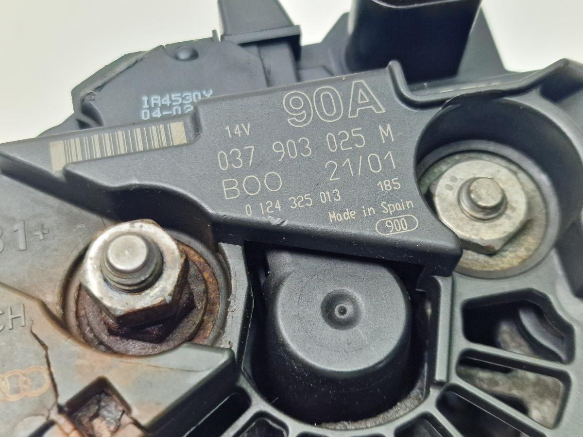Alternator 90A VOLKSWAGEN POLO 6N2 1999 - 2001 1.0 1.0 ALD, AUC BOSCH 0124325013 037903025M