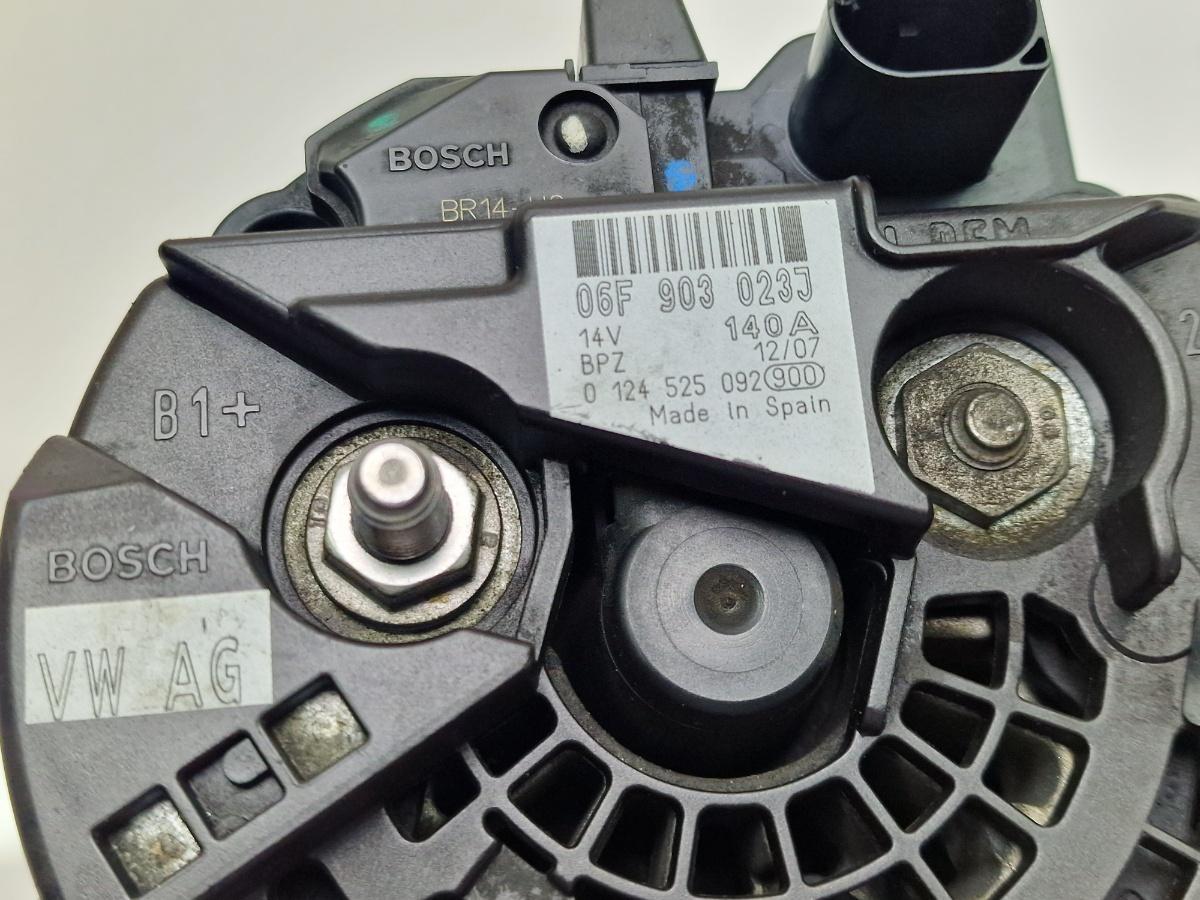 Alternator 140A AUDI A4 III 8EC, B7 2004 - 2008 2.0 2.0 TDI BPW BOSCH 0124525092 06F903023J