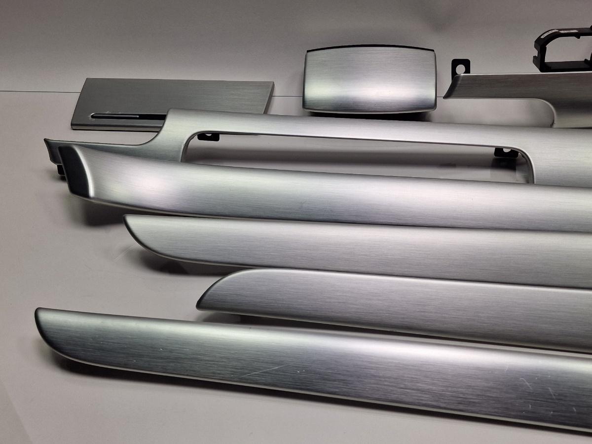 Ornamente trim interior aluminium brushed AUDI A4 III 8EC, B7 2004 - 2008 gri 8E1853190