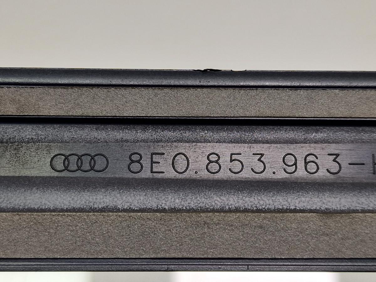 Bandou inferior usa stanga spate AUDI A4 III 8EC, B7 2004 - 2008 negru LZ9Y 8E0853963