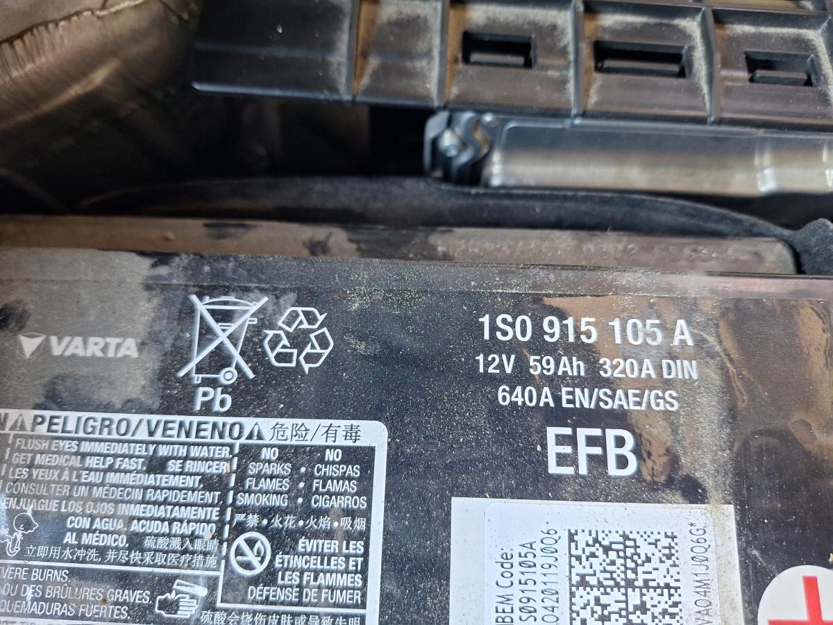 Baterie SKODA KAMIQ [ 2018 -> ] 1.5 TSI ACT EVO DPCA Varta 669625RA 1S0915105A