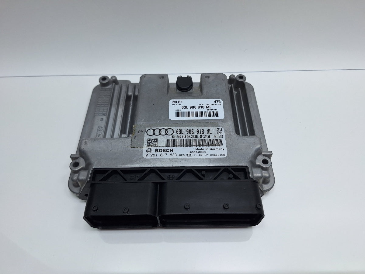 Calculator ECU motor AUDI Q5 8RB 2008 -> 2.0 TDI quattro CAHA, CGLB, CMGA BOSCH 0281017833 03L906018ML