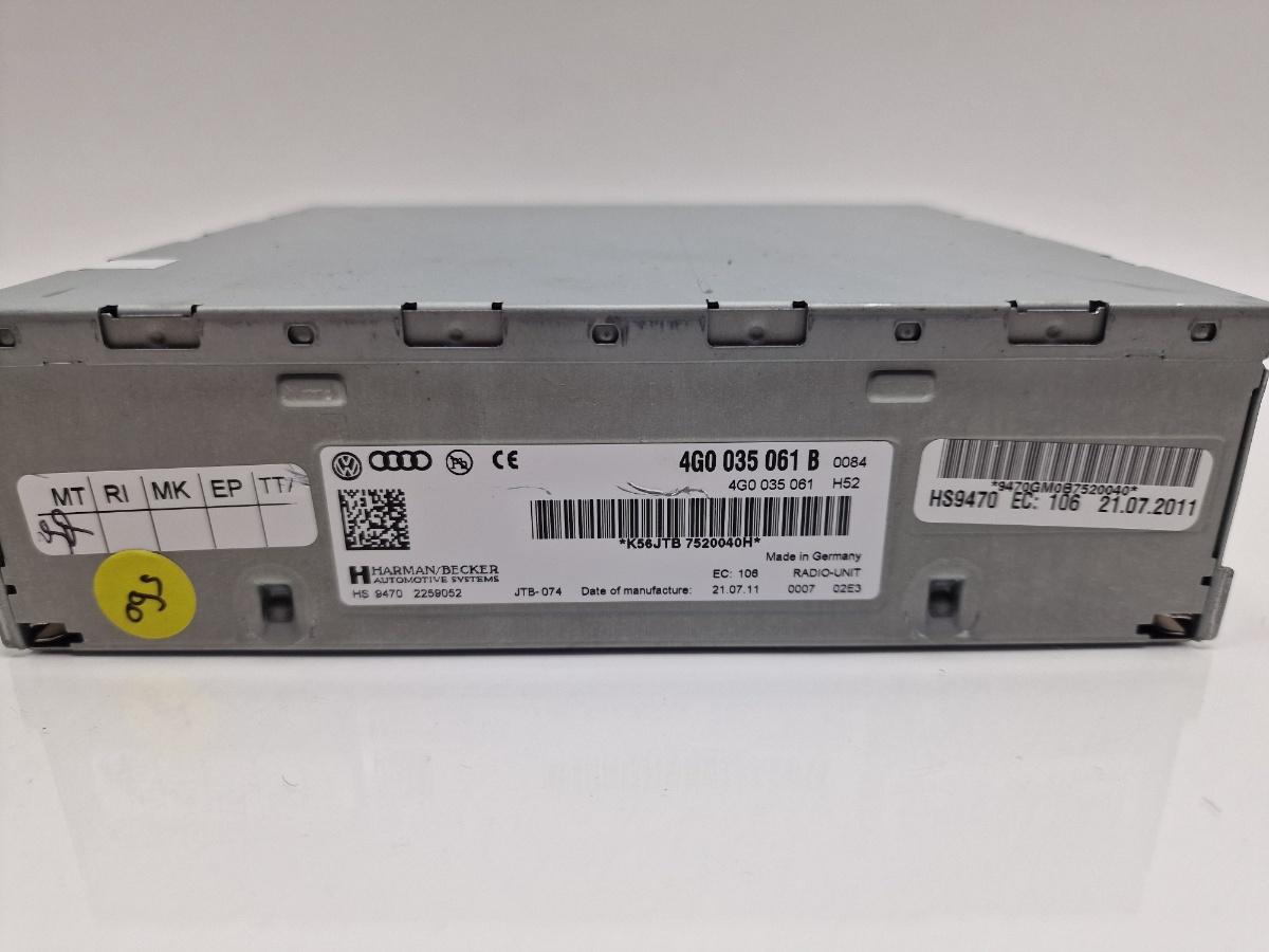 Modul - Unitate principala RADIO /CD/DVD/GPS AUDI Q5 8RB 2008 -> 2.0 TDI quattro CAHA, CGLB, CMGA 4G0035061B