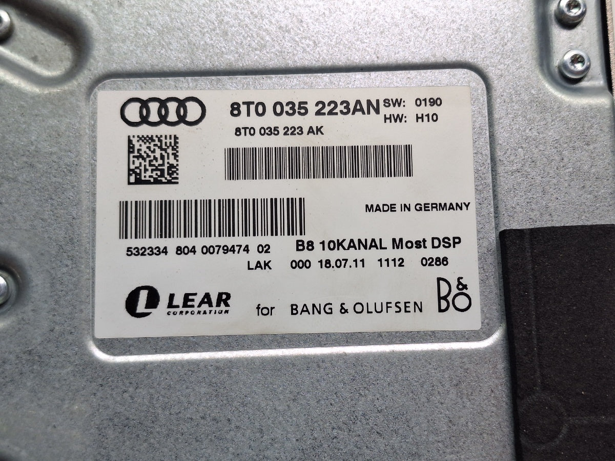 Amplificator de sunet AUDI Q5 8RB 2008 -> 2.0 TDI quattro CAHA, CGLB, CMGA 8T0035223AN