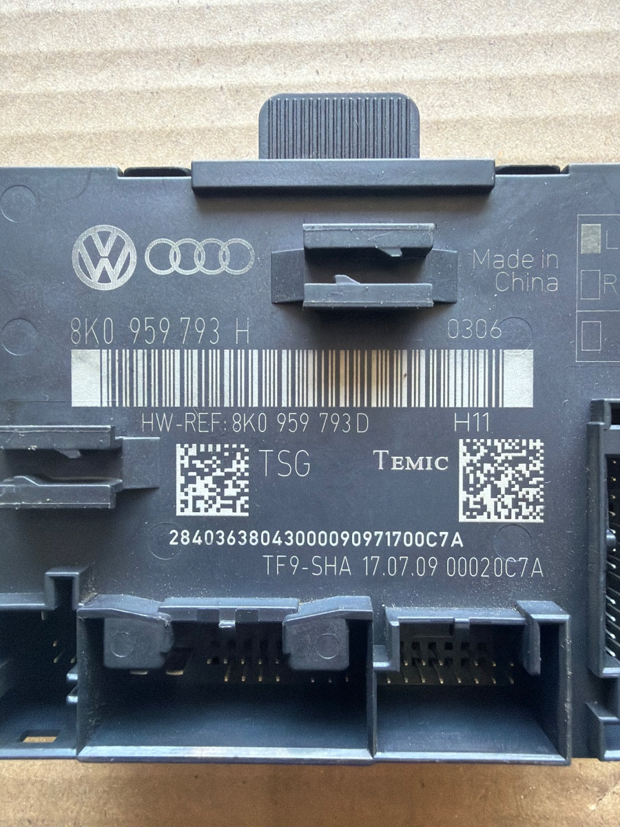 Modul/unitate de control portiera stanga fata AUDI A4 IV Avant 8K5, B8 2007 - 2015 2.0 TDI CAGA, CJCA, CMEA, CMFA 8K0959793H