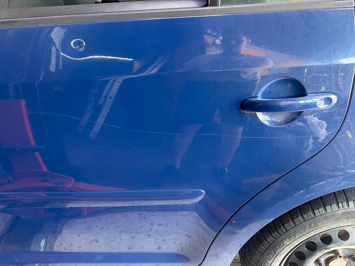 Usa portiera spate stanga VOLKSWAGEN TOURAN 1T1, 1T2 2003 - 2010 , albastru LL5M