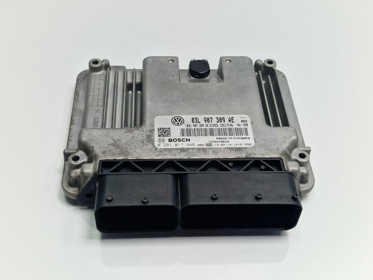 Calculator ECU motor VOLKSWAGEN TIGUAN 5N_ 2007 -> 2.0 TDI CBAB, CFFB BOSCH 0 281 017 946 03L907309AE