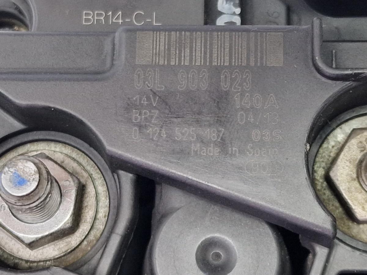 Alternator 140A VOLKSWAGEN TIGUAN 5N_ 2007 -> 2.0 TDI CBAB, CFFB 03L903023
