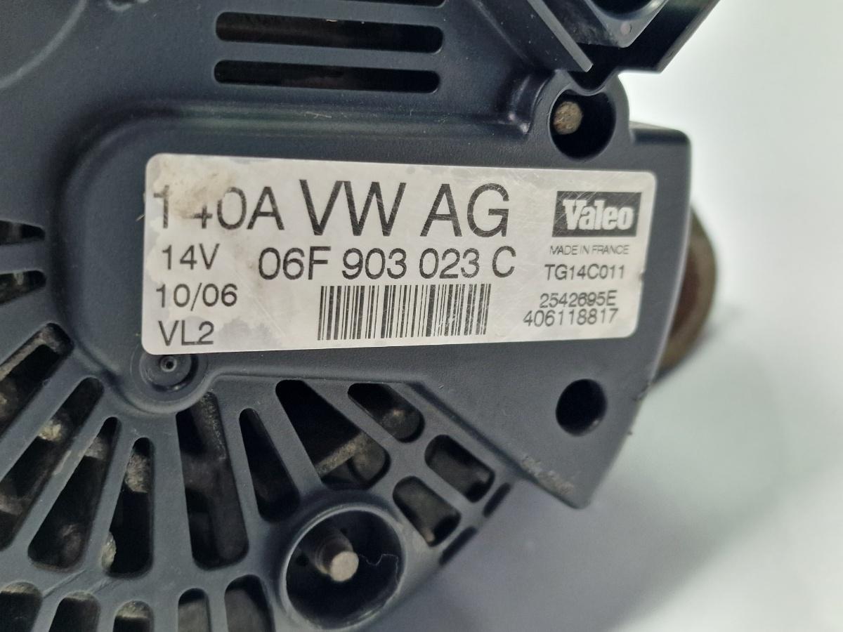 Alternator 140A VOLKSWAGEN TRANSPORTER V Box 7HA, 7HH, 7EA, 7EH 2003 -> 1.9 TDI BRS Valeo 06F903023C