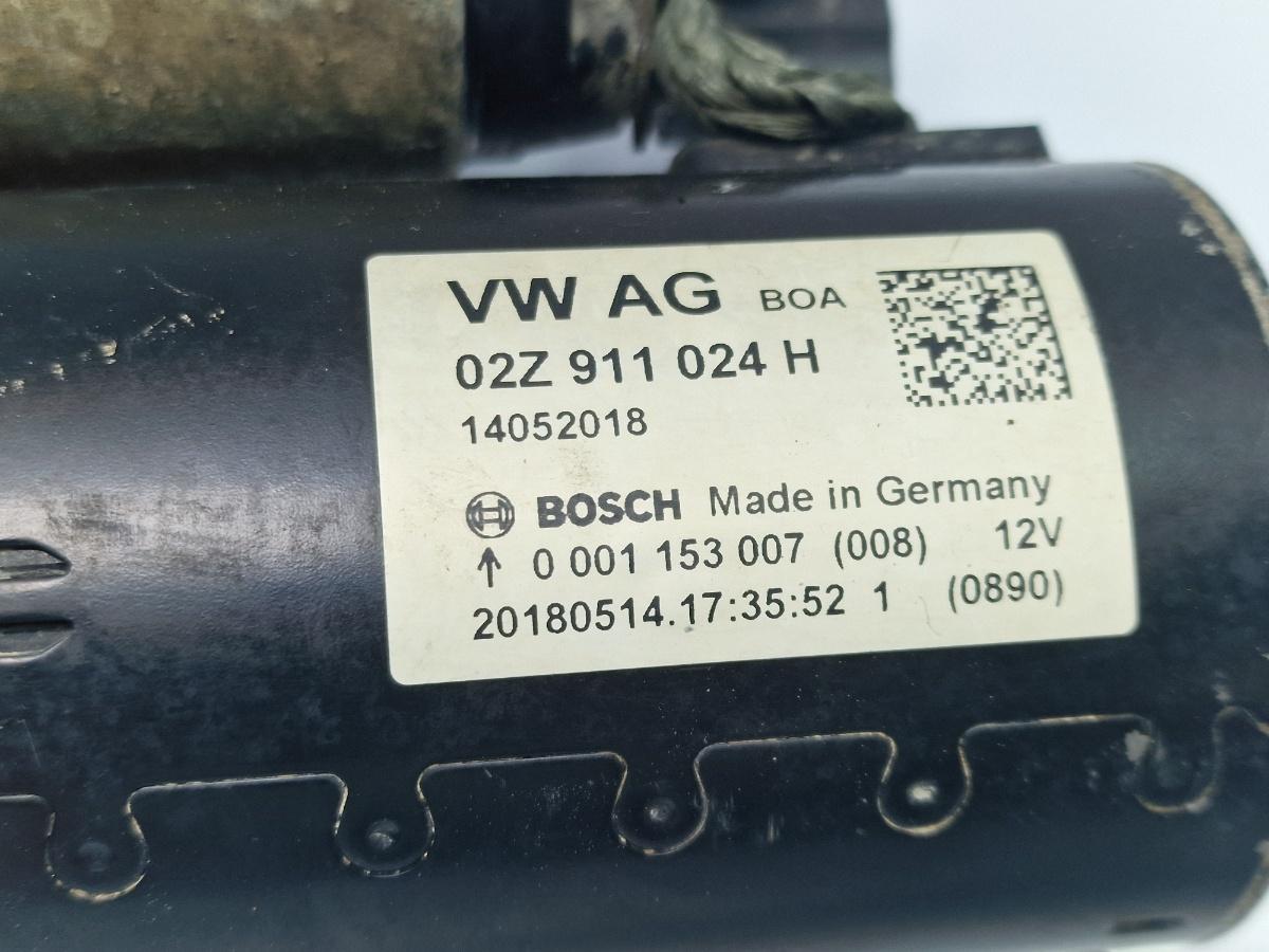 Electromotor start stop VOLKSWAGEN CADDY IV Box SAA, SAH 2015 -> 2.0 TDI CUUF, DFSC, DFSF BOSCH 0001153007 02Z911024H