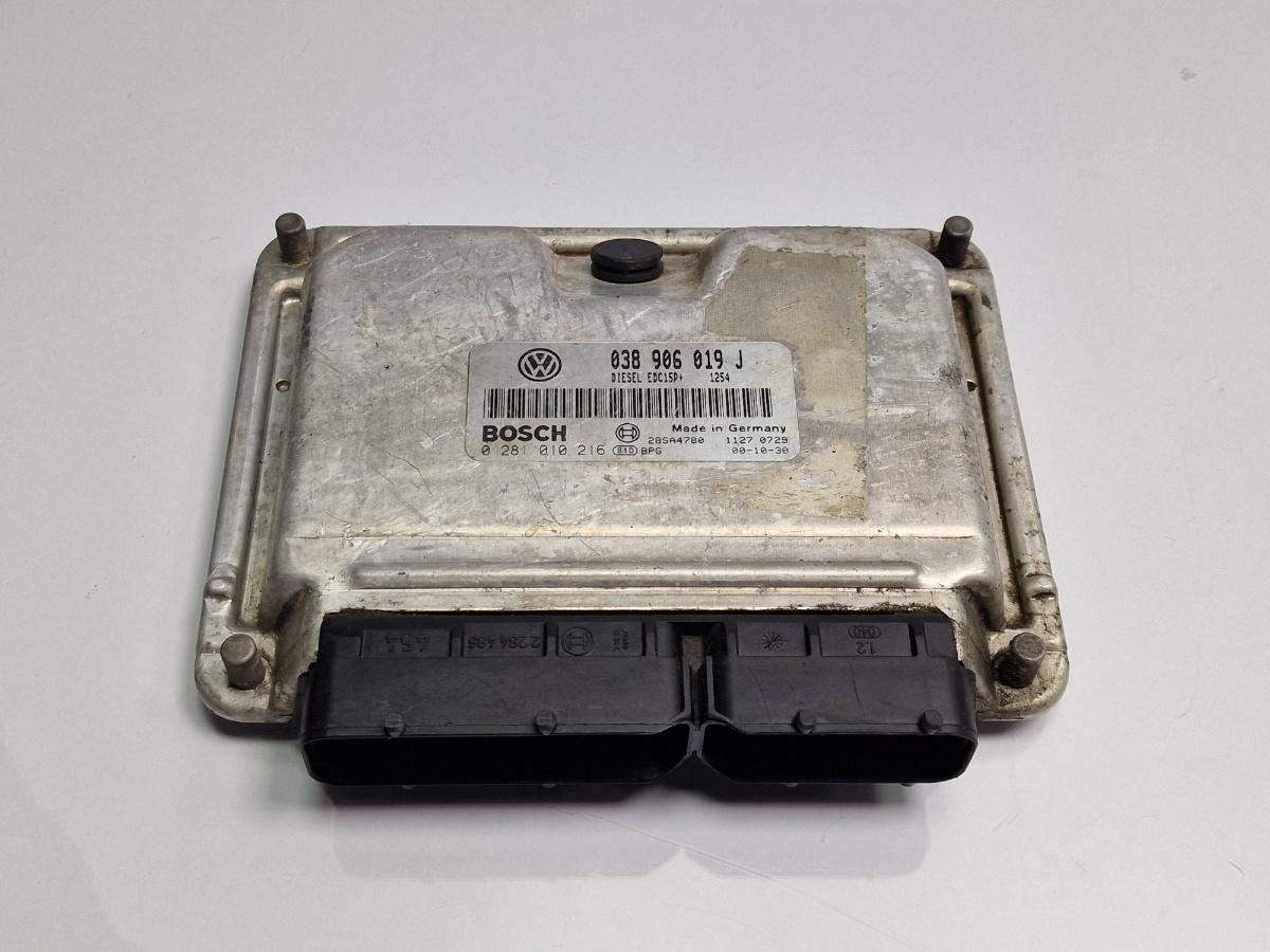 Calcultor ECU motor VOLKSWAGEN SHARAN 7M8, 7M9, 7M6 1995 - 2010 1.9 TDI AUY, BVK BOSCH 0281010216 038906019J