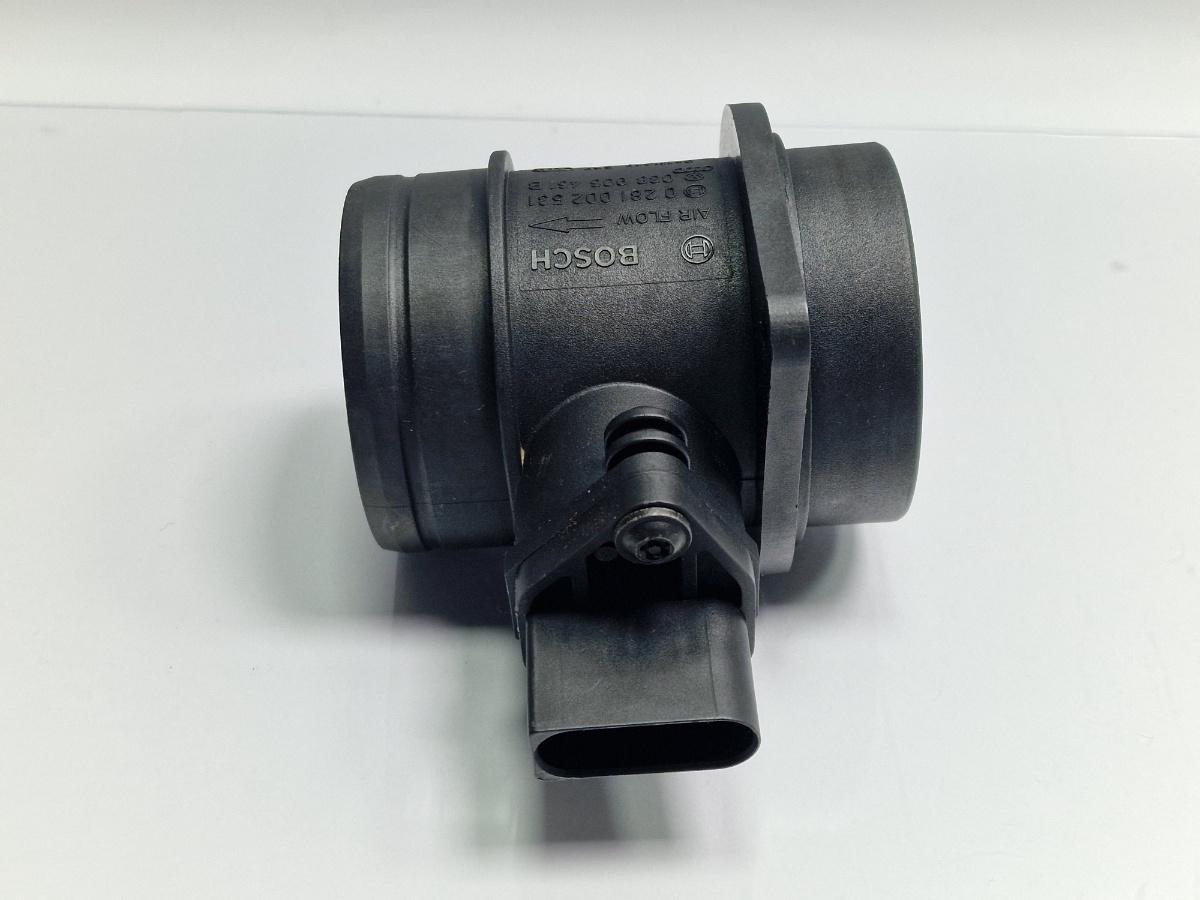Debitmetru VOLKSWAGEN GOLF PLUS 5M1, 521 2004 - 2013 1.9 TDI BKC, BLS, BXE BOSCH 0281002531 038906461B