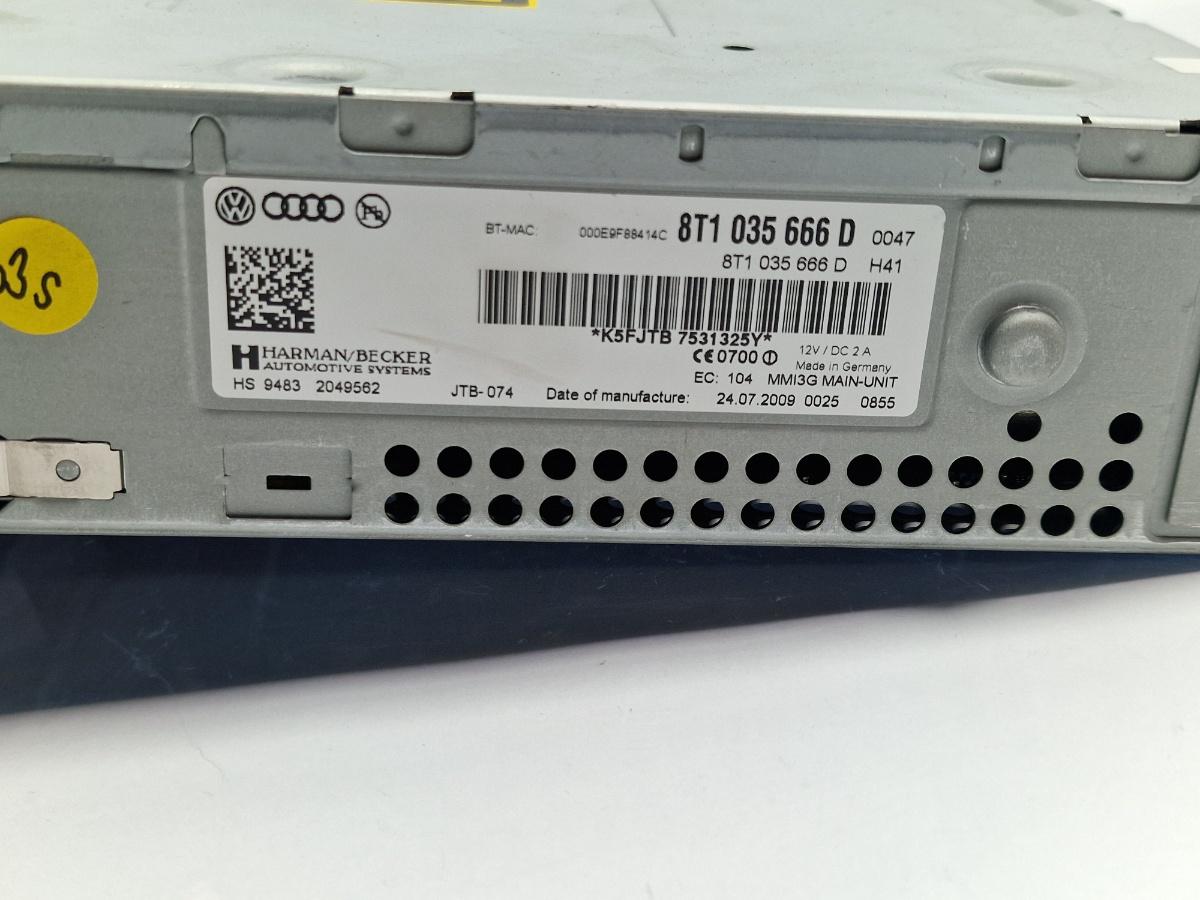 Consola multimedia sistem infotainment AUDI A4 IV Avant 8K5, B8 2007 - 2015 2.0 TDI CAGA, CJCA, CMEA, CMFA 8T1035666D