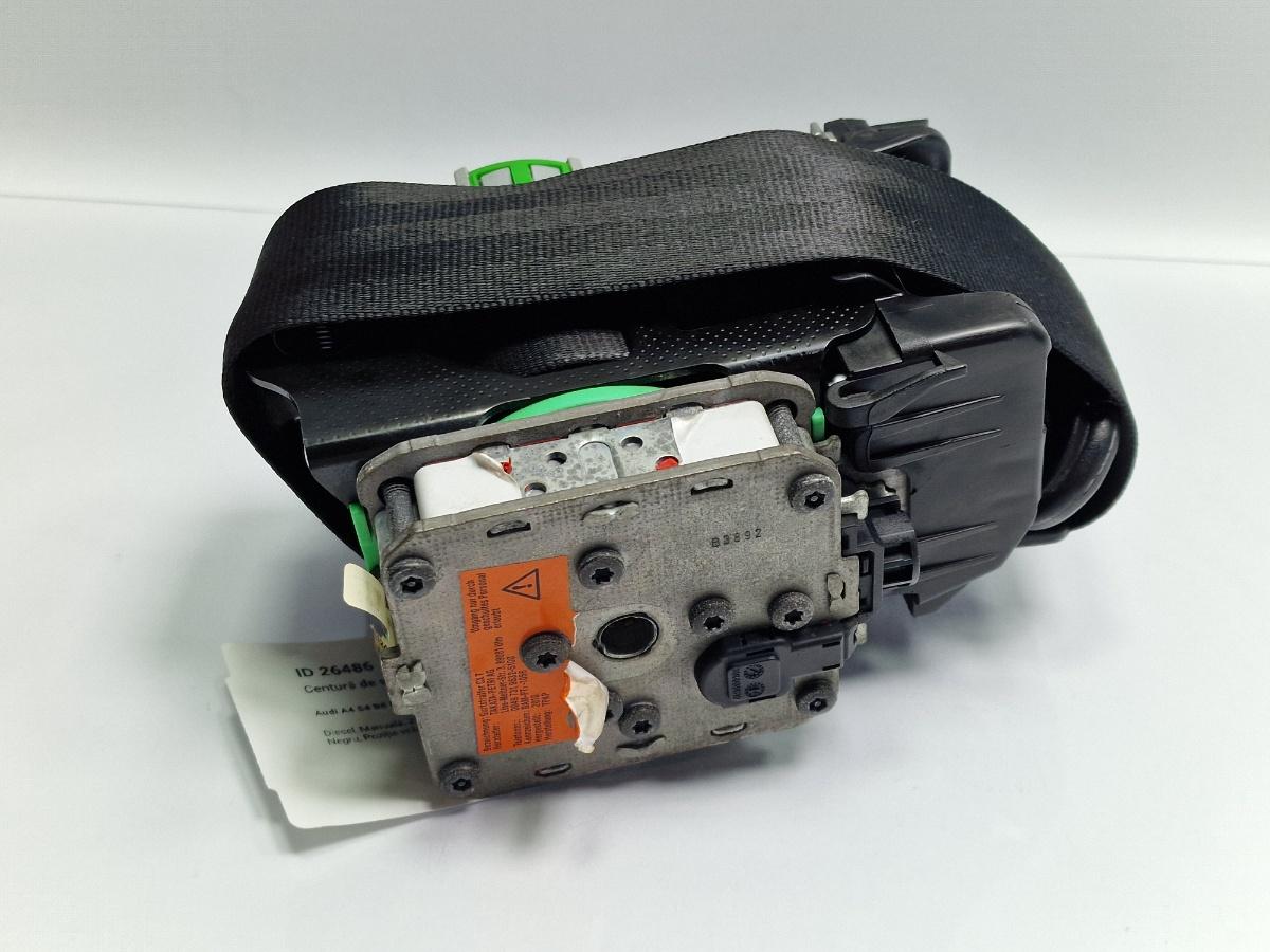 Centura de siguranta stanga fata AUDI A4 IV Avant 8K5, B8 2007 - 2015 2.0 TDI CAGA, CJCA, CMEA, CMFA 306226299G48-AK 8K1857705J