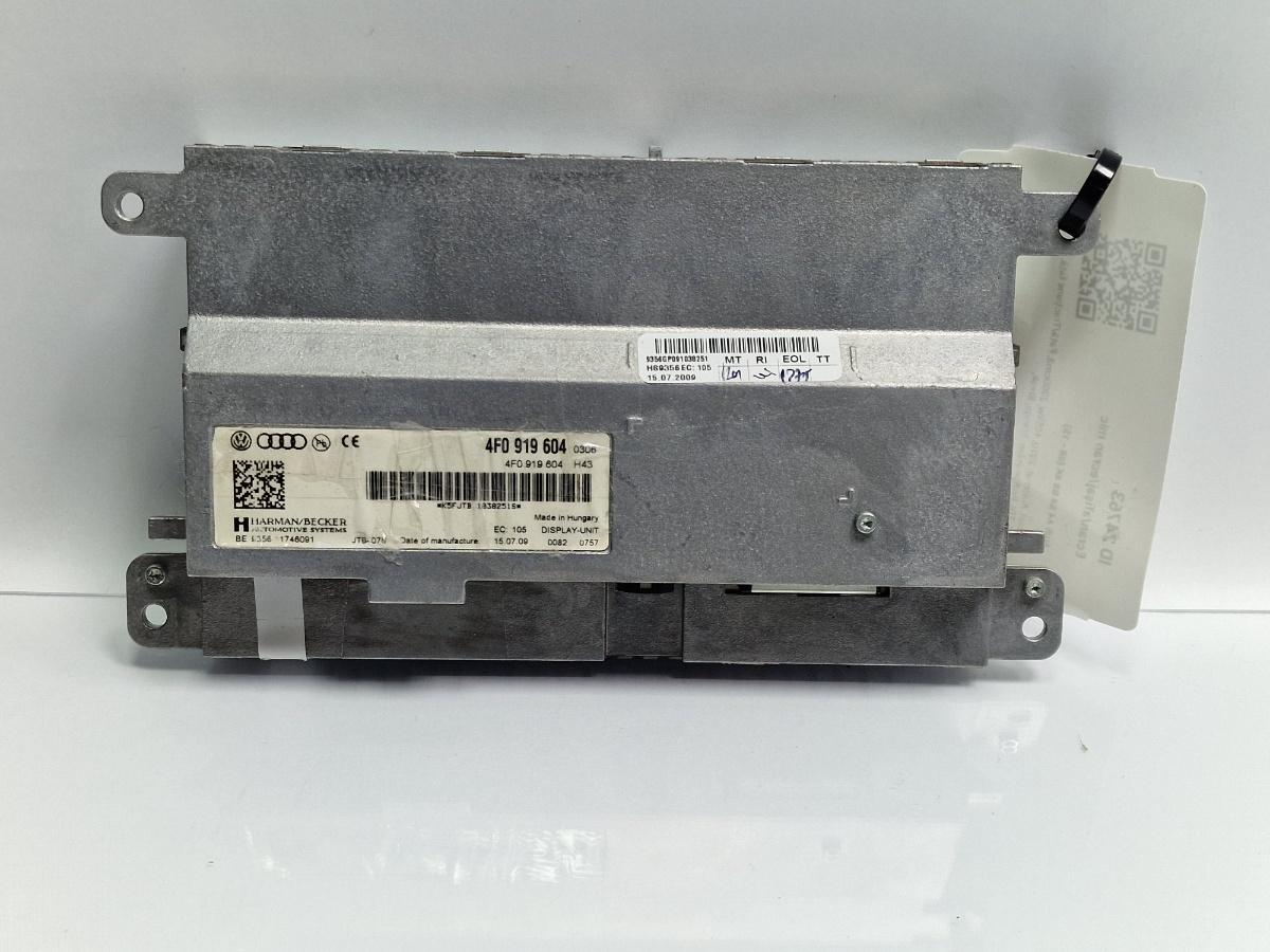 Display Navigatie / Bord AUDI A4 IV Avant 8K5, B8 2007 - 2015 2.0 TDI CAGA, CJCA, CMEA, CMFA BECKER 4F0919604