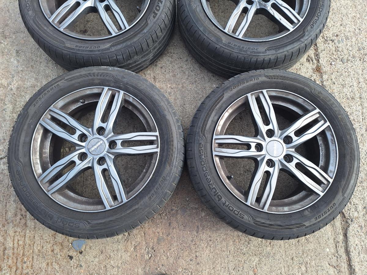 Jante de aliaj cu cauciucuri de vara Dunlop R16 VOLKSWAGEN JETTA VI 2017 Carmani DTM595656 PCD 5X112