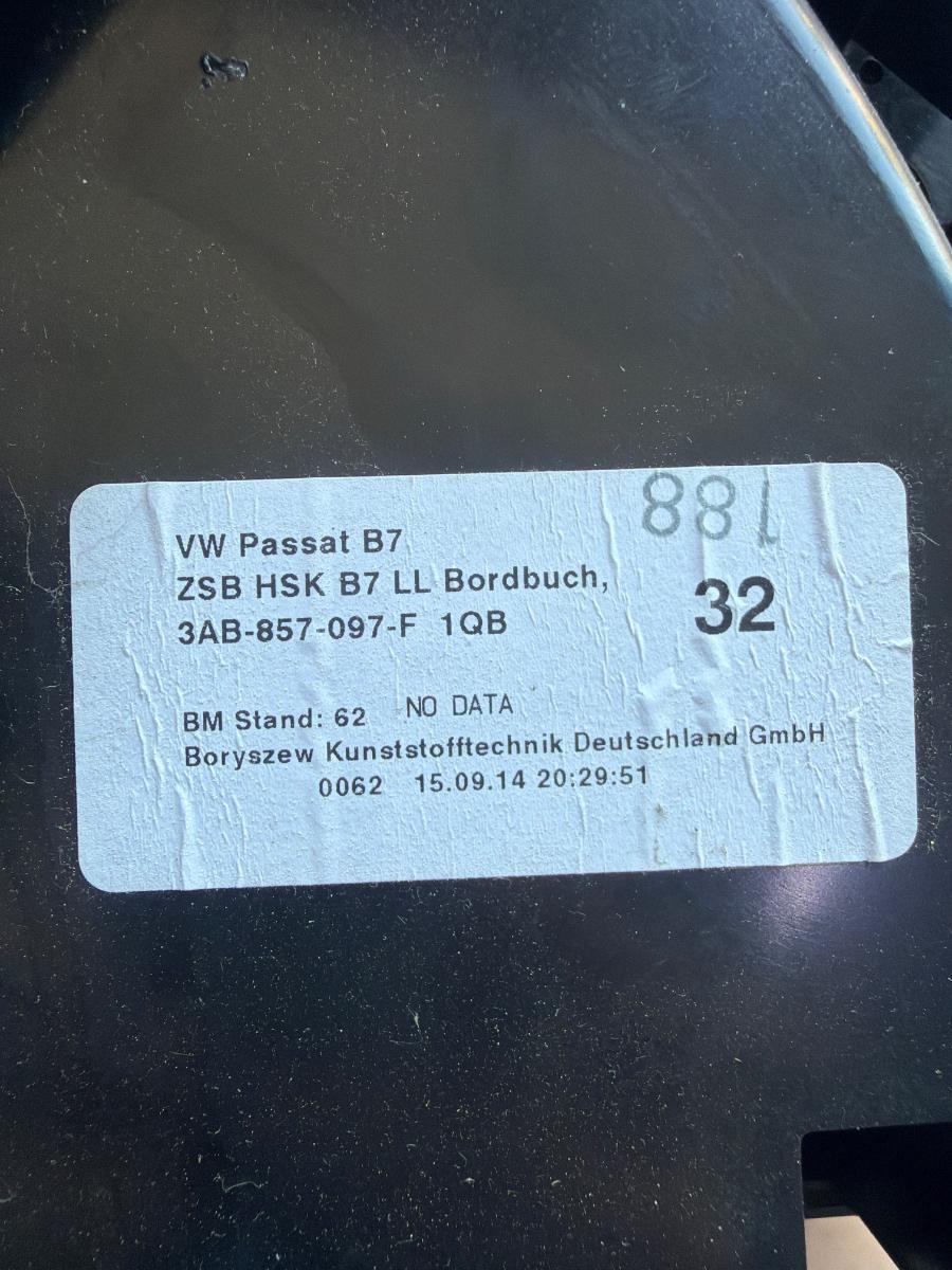 VOLKSWAGEN PASSAT 365 2010 - 2014 2.0 TDi BlueMotion CFFB 3AB857097F