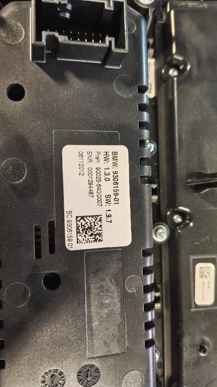 PANOU CLIMA/RADIO BMW F10 F11 Seria 5 CU INCALZIRE SCAUNE/AC 9306159 90025-640/007 0001294487 06112012