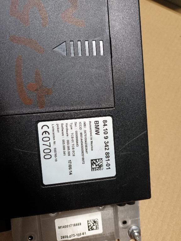 BMW Telematics TCU 9342881 84109342881 F20 F30 F22 F32 009843 f15 f16 x5 x6