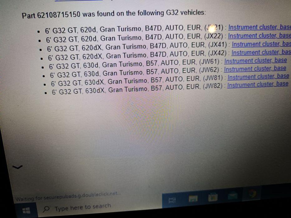 Ceasuri bmw g30 g31 g32, seria 5, 8715150, 8706771, 2015-2019