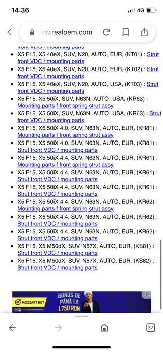 Amortizor electric bmw f15 f16 f85 f86, x5 x6, 2012-2019, 6863173, 6863174, 6867869, 6867870