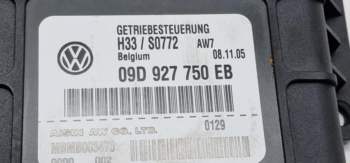 Modul/unitate de control cutie de viteze VOLKSWAGEN TOUAREG 7LA, 7L6, 7L7 2002 - 2013 3.0 V6 TDI BKS, CATA 09D927750EB