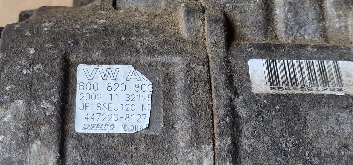 Compresor AC SEAT CORDOBA III 6L2 2002 - 2009 1.4 16V BBY, BKY 6Q0820803