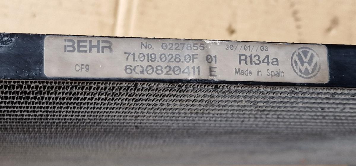 Radiator racire AC (condensator) SEAT CORDOBA III 6L2 2002 - 2009 1.4 16V BBY, BKY 6Q0820411E