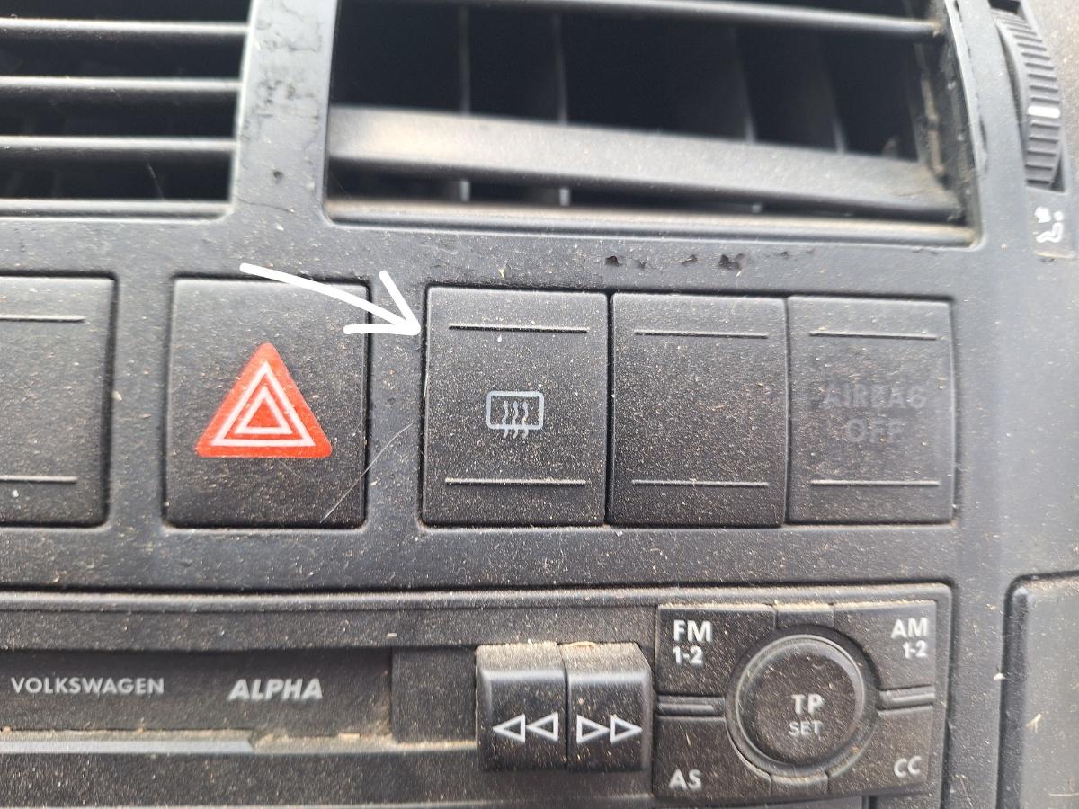 Comutator dezaburire geamuri/parbriz VOLKSWAGEN POLO 9N_ 2001 - 2012 1.4 16V AUA, BBY, BKY