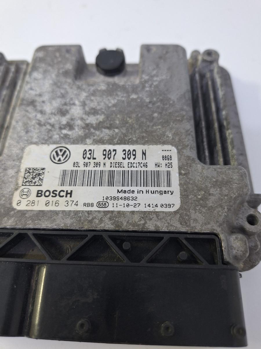 Calculator ECU motor VOLKSWAGEN PASSAT 362 2010 - 2014 2.0 TDI CFFB 0281016374 03L907309N