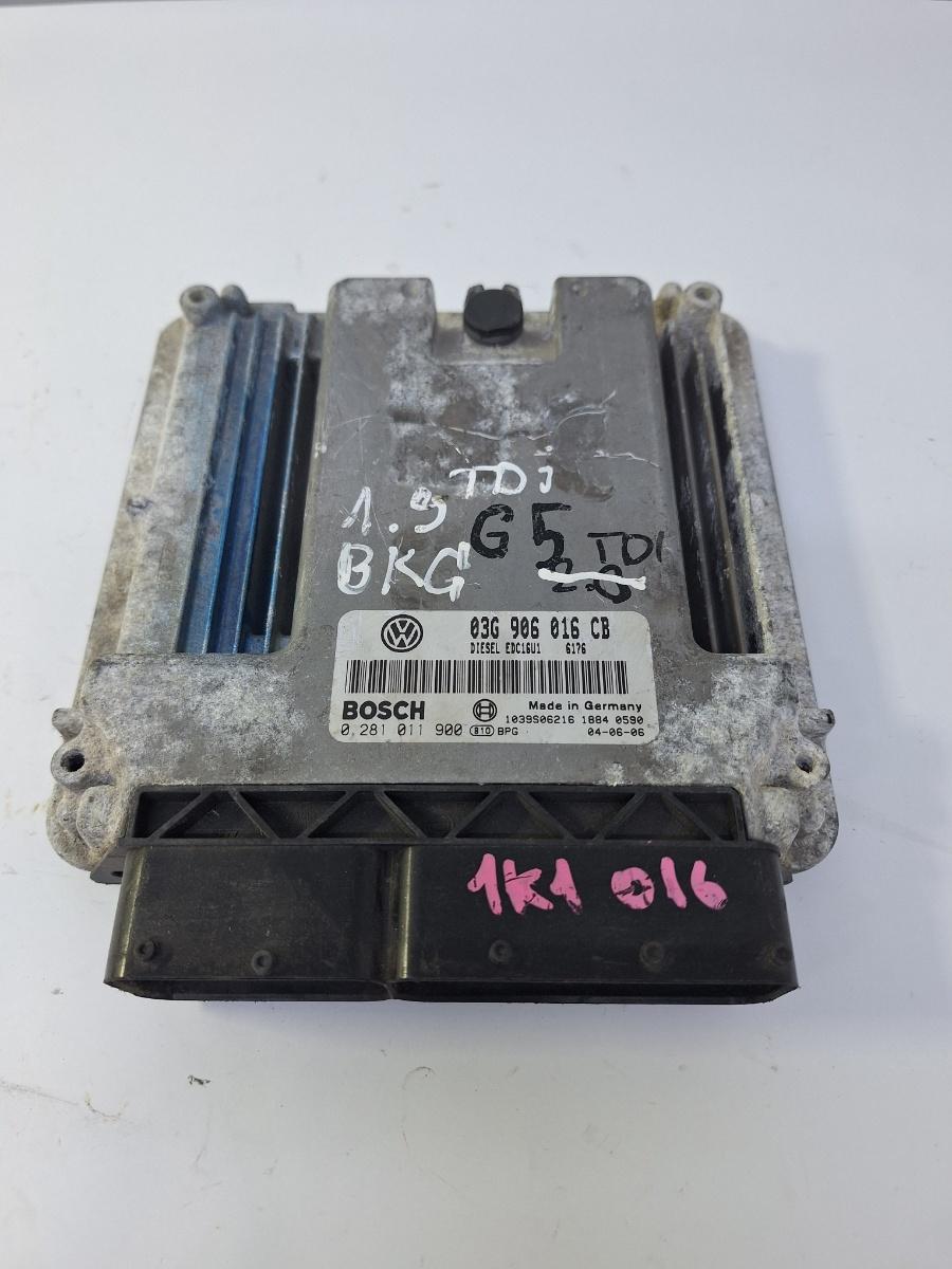 Calculator ECU motor VOLKSWAGEN GOLF V 1K1 2003 - 2009 1.9 TDI BKC 0281011900 03G906016CB