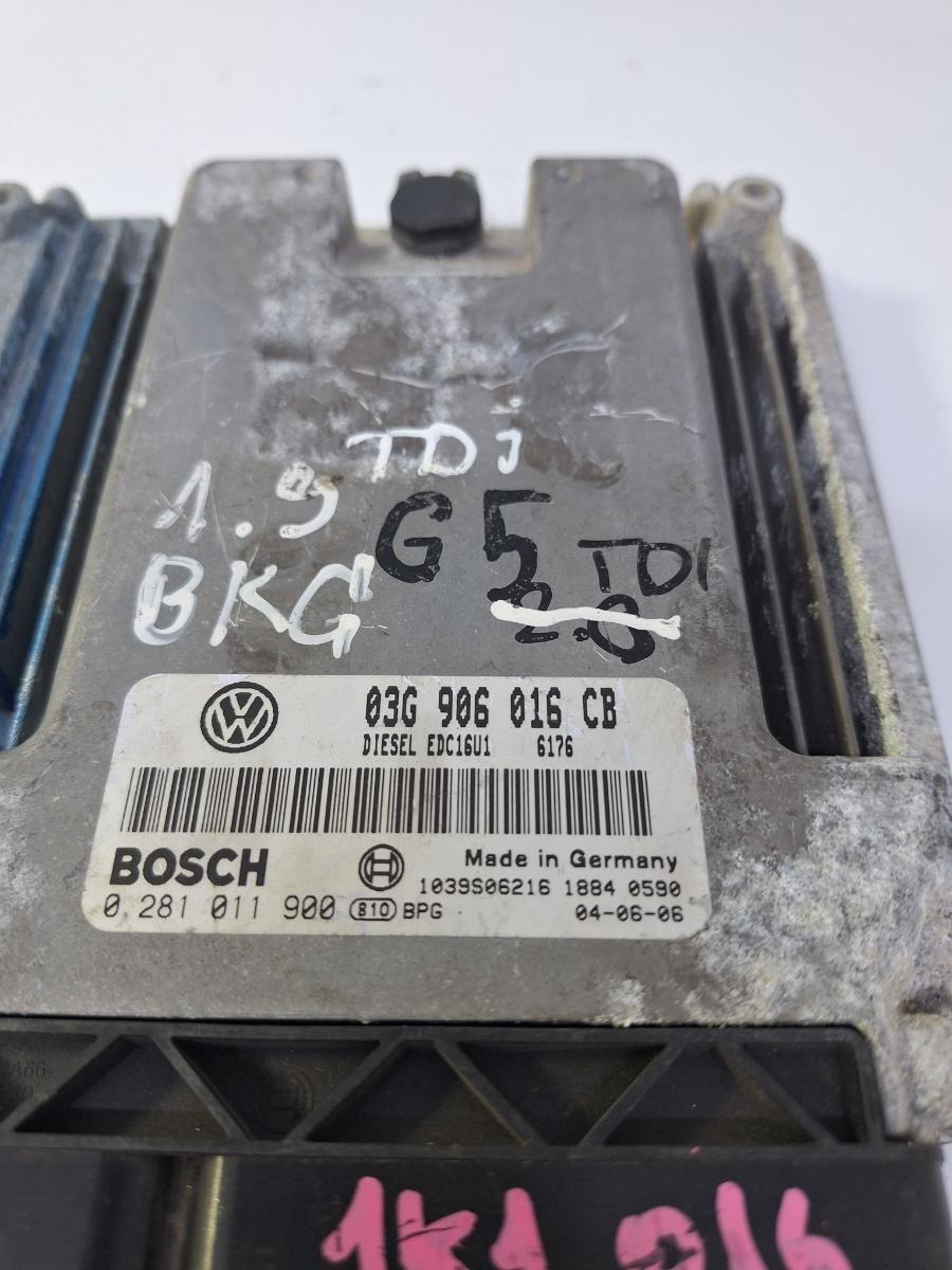Calculator ECU motor VOLKSWAGEN GOLF V 1K1 2003 - 2009 1.9 TDI BKC 0281011900 03G906016CB
