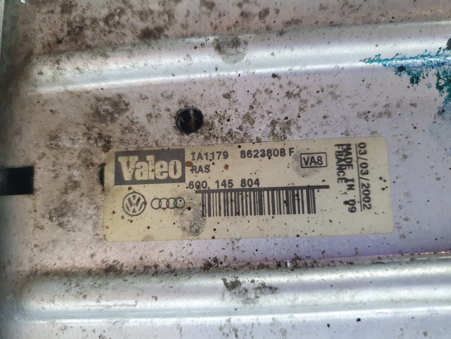 Intercooler SKODA FABIA Combi (6Y5) [ 2000 - 2007 ] OEM 6Q0145804 / 6Q0 145 804