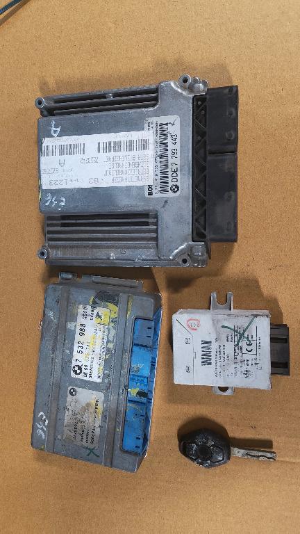 Kit pornire bmw e46 320d m47 seria 3 7794292 7793443 0281010565 7533772 6207363 7532988 6905667 ecu/cas/cheie