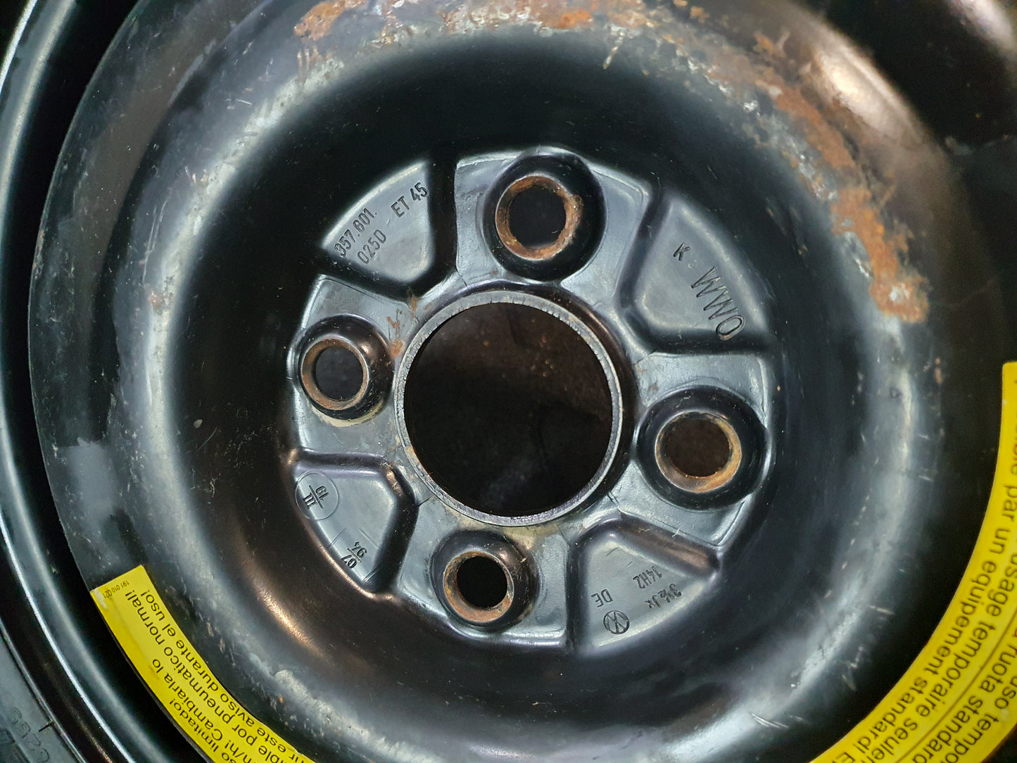 Roata de rezerva slim pe 14 Volkswagen Golf 3 (1H1) 1.6 B 1995