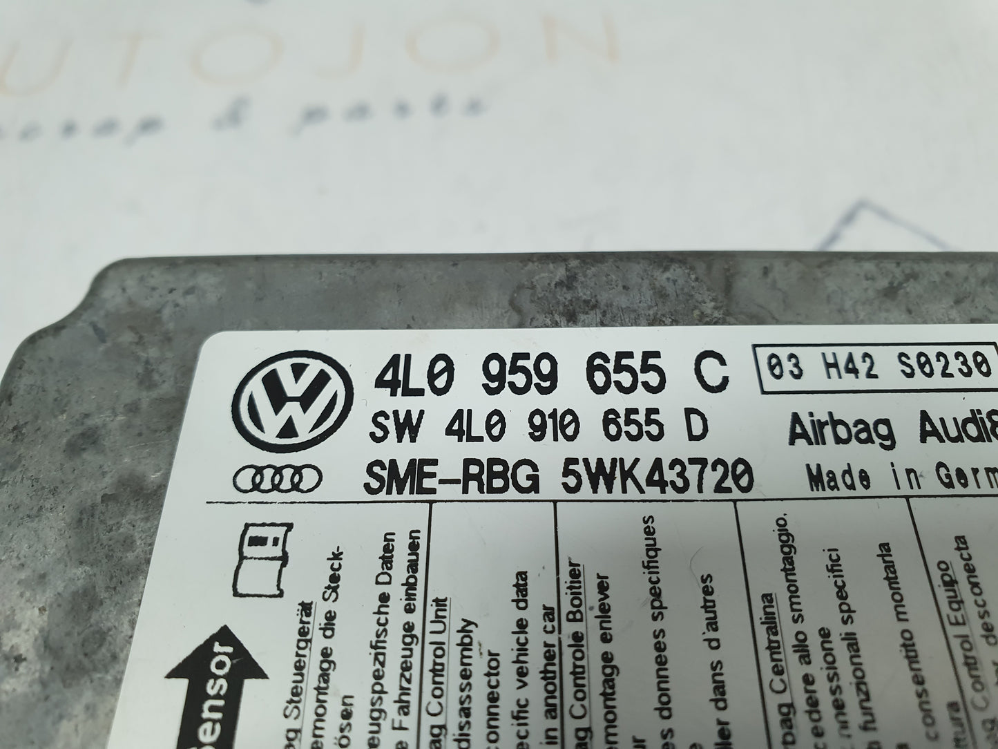 Calculator airbag Audi Q7 (4LB) 3.0 TDI 2008