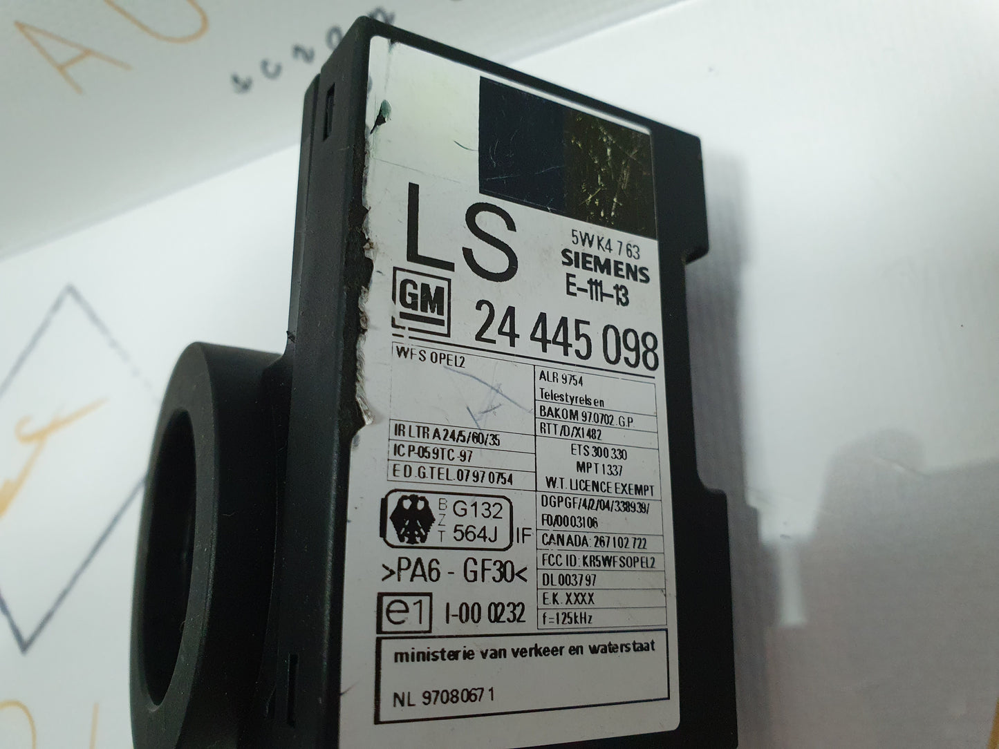 Imobilizator Opel Astra G (F48) 1.7 Y17DT 2004