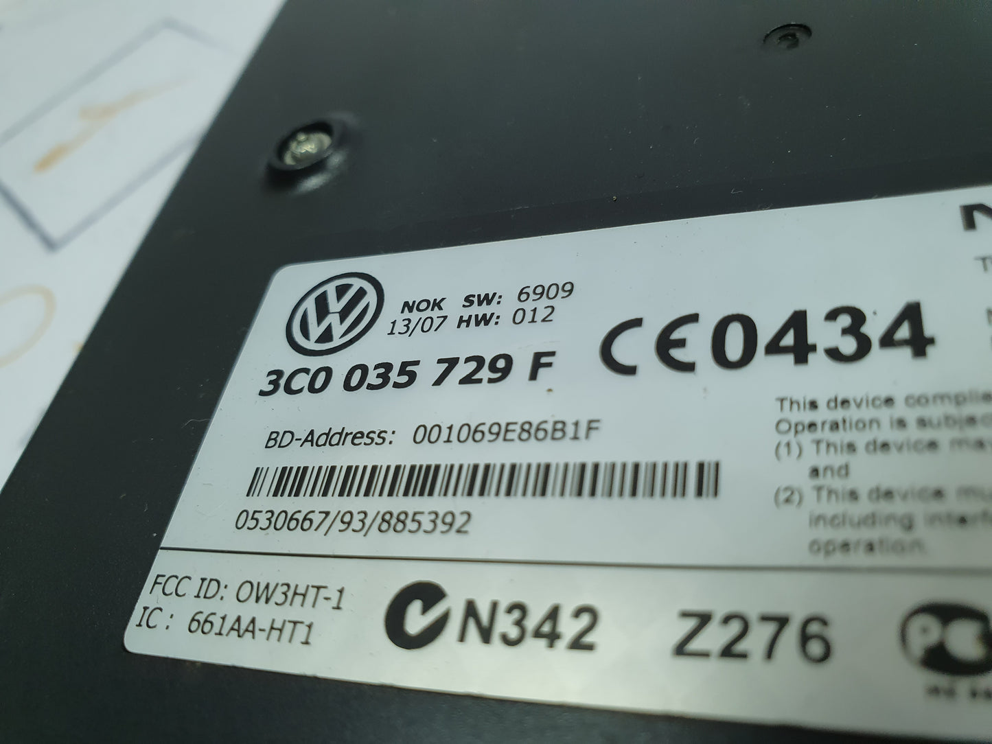 Modul bluetooth Volkswagen Passat (3C5) Variant 2.0 TDI BMP 2007